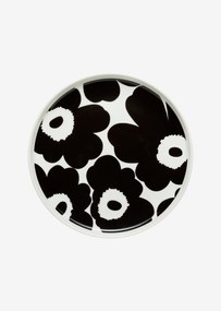 Marimekko Tanier Oiva Unikko 20 cm čierny