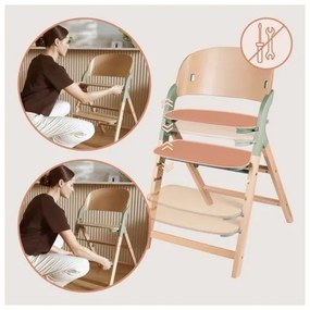 Lionelo - Detská jedálenská stolička 3v1 MEGAN Green Wood