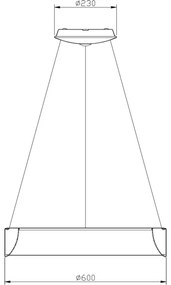 Deko-Light 342125 - LED Stmievateľný luster SCULPTORIS LED/27W/230V 4000K pr. 60cm