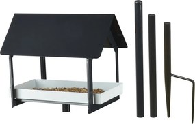 Kŕmidlo pre vtáky HENRY 126 cm tmavosivé