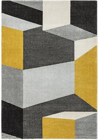 Koberce Breno Kusový koberec LARA E543A-FTD28 Grey-Yellow, viacfarebná,200 x 290 cm