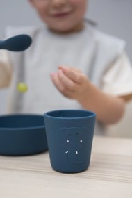 Detský silikónový hrnček 2 ks Mrs. Elephant