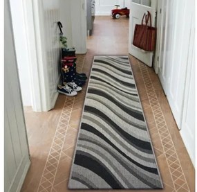 Behúň FLOORLUX SIZAL 20353 strieborno/čierny