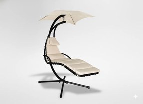 Garden Line BEŽOVÉ ZÁHRADNÉ HÚPAVÉ KRESLO