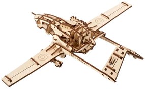 Ugears 3D drevené mechanické puzzle Bojový dron Bayraktar TB2