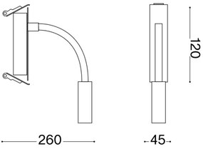 Ideal Lux - LED Flexibilná lampička IO LED/3W/230V CRI 90 biela