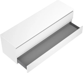 Mexen Orio, kúpeľňová skrinka 160 cm s hornou časťou, 2 zásuvky, biela matná, 91A10-16047-2-BFFC01