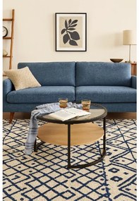 Noela Sklenený konferenčný stolík s čiernym rámom VITREA 45