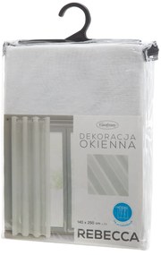 ZÁCLONA NA KRÚŽKOCH REBECCA 140X250 CM KRÉMOVÁ