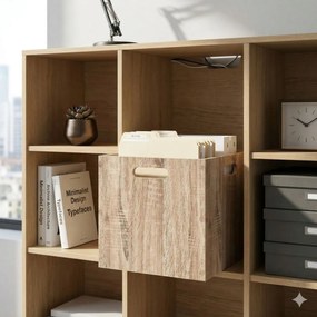 Úložný box Wood, 31x31x31 cm, hnedá