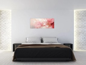 Obraz - Ružový abstrakt (120x50 cm)