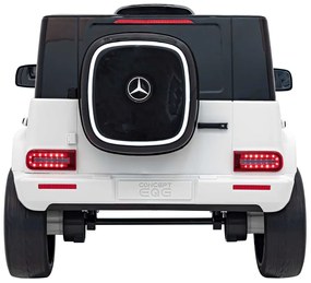 Detské autíčko s elektrickým pohonom 4x4 Mercedes Benz EQG - biele