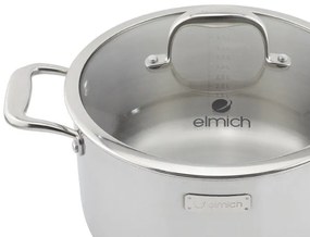 Elmich Trojvrstvový nerezový hrniec na indukciu Trimax 26 cm XS (8L)