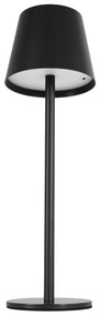 Toolight Toolight, dotyková LED nočná stolná lampa 5W, 3 farby svetla, USB napájanie, APP1365-T BLACK, čierna matná, OSW-08628