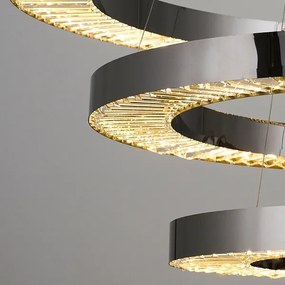 LED Luster na lanku JESI LED/99W/230V 3000K pr. 100 cm strieborná