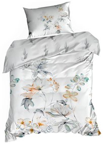 MAKOSATÉNOVÉ OBLIEČKY AMELIA 200X220 CM, 2 KS 70X80 CM KVETY