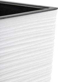 Plastový květináč Bloom Riflo 36,2x56,1 cm bílý