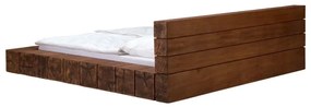 furniture-nabytek.cz - Masívny drvič postelí z mangového dreva, lakovaný, hnedý