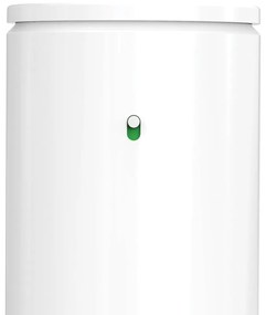 Biely bezdotykový kovový dávkovač mydla 414 ml – simplehuman