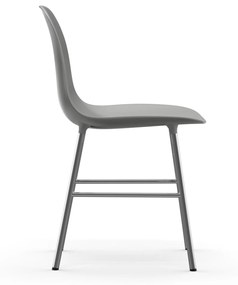 Stolička Form Chair – sivá/chrómová