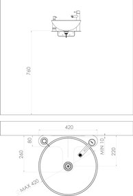 Sapho Sapho, TETRIS držiak umývadla, stojanová batéria vpravo, čierna mat, TZ420