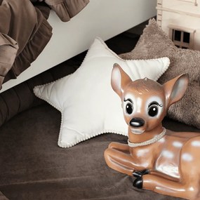 Boho vankúš hviezda čokoládový 50 cm