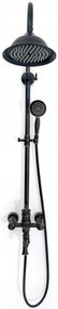 Sprchová súprava MAXMAX Rea VINTAGE čierna s patinou a výtokom do vane