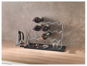 Trojposchodový držiak na 12 fliaš vína Metaltex Wine, dĺžka 45 cm