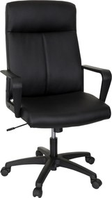 XXXLutz OTOČNÁ STOLIČKA, vzhľad kože, čierna MID.YOU - Online Only kancelárie - 001918042901