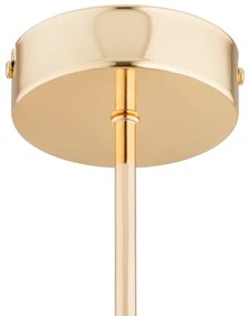 Luster na tyči FOTON  6xE14/40W/230V zlatá/biela