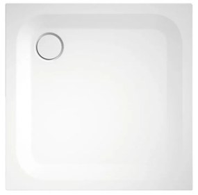 BETTE Ultra štvorcová sprchová vanička z glazovanej titánovej ocele, 900 x 900 x 25 mm, biela, 5930-000