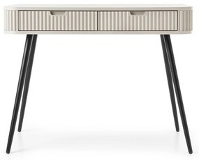 Toaletní stolek Zova 103 cm kašmír/černý