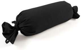 Biante Vankúš valec bonbon Velur VLR-004 Čierny 15x40 cm