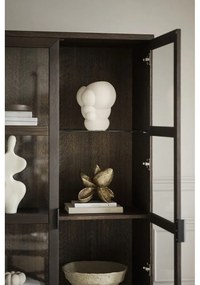 Hnedá vitrína z dubového dreva 95x195 cm Everett – Rowico