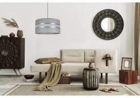 Luster na lanku CORAL 1xE27/60W/230V pr. 40 cm šedá