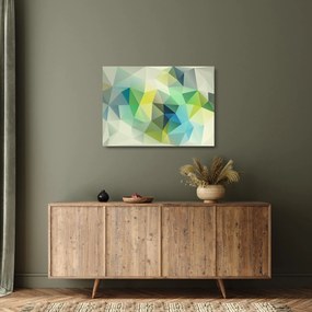Sklenený obraz geometrické abstrakcie (70x50 cm)