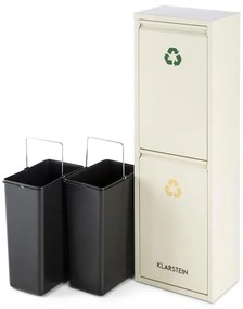 Ordnungshütter 2, 30 l, krémovo-béžová, box na triedený odpad, 2 x 15 l