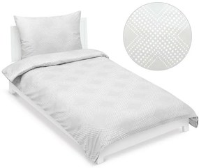 Bellatex Saténová posteľná bielizeň Linie biela ,140 x 220 cm, 70 x 90 cm, 140 x 220 cm, 70 x 90 cm