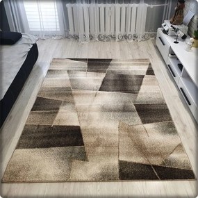 Dekorstudio Moderný koberec RIO vzor 509 hnedý Rozmer koberca: 120x170cm