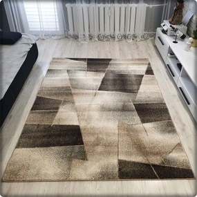 Moderný koberec RIO vzor 509 hnedý Rozmer koberca: 120x170cm