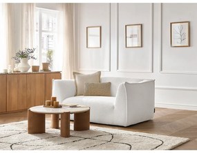 Biela pohovka z textílie buklé 170 cm Giorgia – Bobochic Paris