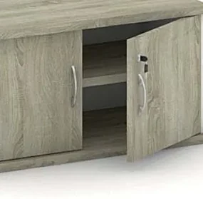 Nadstavba 2-dverová MIRELLI, 800 x 400 x 400 mm, biela/dub sonoma
