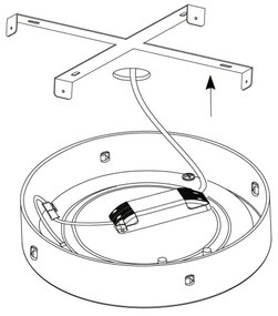 Eglo 97271 - LED stmievateľné stropné svietidlo FUEVA 1 1xLED/25W/230V 3000K