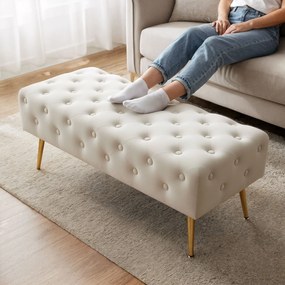 Taburet Monaco béžový