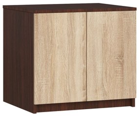 Nadstavec na skriňu S60 matný hnedý/béžový