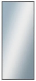 DANTIK - Zrkadlo v rámu, rozmer s rámom 50x120 cm z lišty Hliník grafit drásaná (7269224)