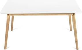 Noela Jedálenský set SCANDINAVIA 150 biely + 4x stolička SCANDINO čierna