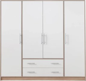 Šatník Smart 200 cm, artisan, zrkadlo