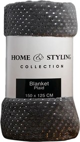 Vianočná deka Home &amp; Styling v šedej farbe 150 ×125 cm