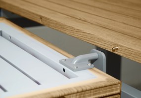 Doppler EXPERT WOOD - záhradný rozkladací hliníkový stôl 150/210 x 90 x 75 cm - 2. akosť (N593)